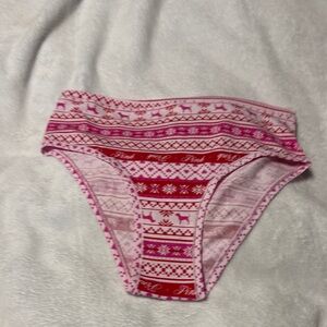 Victoria's Secret Kids Underwear in Red and Pink Pattern